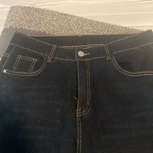 Dark wash bootleg jeans